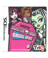Nintendo DS Monster High Ghoul Spirit Instruction Manual only - $95.25 MXN