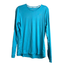 Nike Running Shirt Women&#39;s Size XL Blue Dri-Fit Crewneck Pullover Long Sleeve - £13.50 GBP