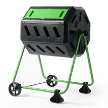 Tumbler 5-Cubic Ft Compost Bin for Home Composting with Heavy Duty Frame - £215.25 GBP