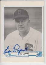Ed Lopat (d. 1992) Signed Autographed 1945 Play Ball Reprint Baseball Card - Chi - £15.80 GBP
