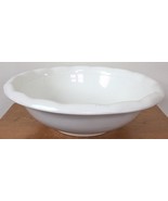 Vtg Homer Laughlin Large 15.25&quot; Bowl Wash Basin White Porcelain Glazed C... - £71.53 GBP