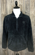 Reebok 1/4 Zip Sherpa Fleece Pullover Navy Blue, Kangaroo Pocket,  Men&#39;s Medium - £12.46 GBP