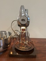 Vintage Retro Sunbeam Vista Mixmaster 12 Speed Standing Mixer Brown Chrome - £92.67 GBP