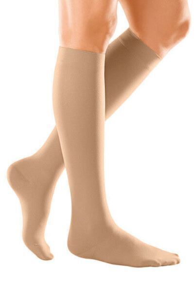 Duomed Soft Class 1 Compression Stockings Below Knee Closed Toe Black XXL - $18.24