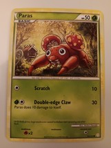 Pokemon 2010 HeartGold SoulSilver Paras 76/123 Single Trading Card NM - £11.91 GBP