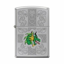 Zippo Lighter - Dazzling Dragon High Polish Chrome - 854030 - £28.74 GBP