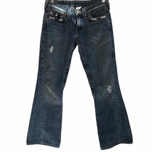 True religion distressed Joey flare bottom ankle jeans women’s juniors s... - $49.49