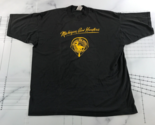 Vintage Michigan Bow Hunters T Shirt Mens 2XL Black Yellow Graphic Deer ... - $27.80