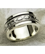 .925 Sterling Silver Elephant Spinner Band Sz 10 - £51.35 GBP