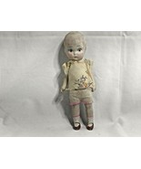 Vintage 1930s Ceramic Bisque Doll Japan Articulated Arms &amp; Legs Handmade... - $85.40