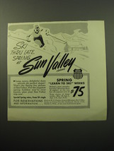 1950 Union Pacific Railroad Ad - Ski thru late spring at Sun Valley Idaho - £14.46 GBP
