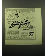 1950 Union Pacific Railroad Ad - Ski thru late spring at Sun Valley Idaho - £14.55 GBP