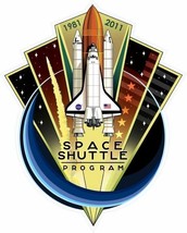 x2 10cm Vinyl Stickers space shuttle program nasa car laptop exploration... - $4.98
