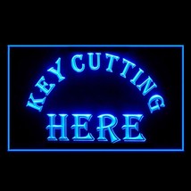 190188B Key Cutting Here Cut Repair Shop Safe Portable Laser Best LED Light Sign - £17.29 GBP