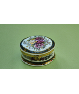 Vintage Round Trinket Box By Ashford Bone China Roses - £18.18 GBP