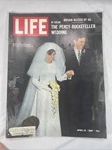 Vtg Life Magazine APRIL 14, 1967 Vietnam War ROCKEFELLER WEDDING Great Ads - $10.84 CAD