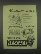 1949 Nestle&#39;s Nescafe Coffee Ad - Instant Coffee Grand coffee - £14.78 GBP