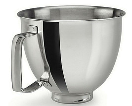  KitchenAid 3.5 Quart Polished Stainless Steel Bowl with Handle NEW KSM35SSFP - £49.83 GBP