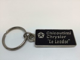 Vintage Promo Keyring Chicoutimi Chrysler Keychain Le Leader Ancien Porte-Clés - £9.24 GBP