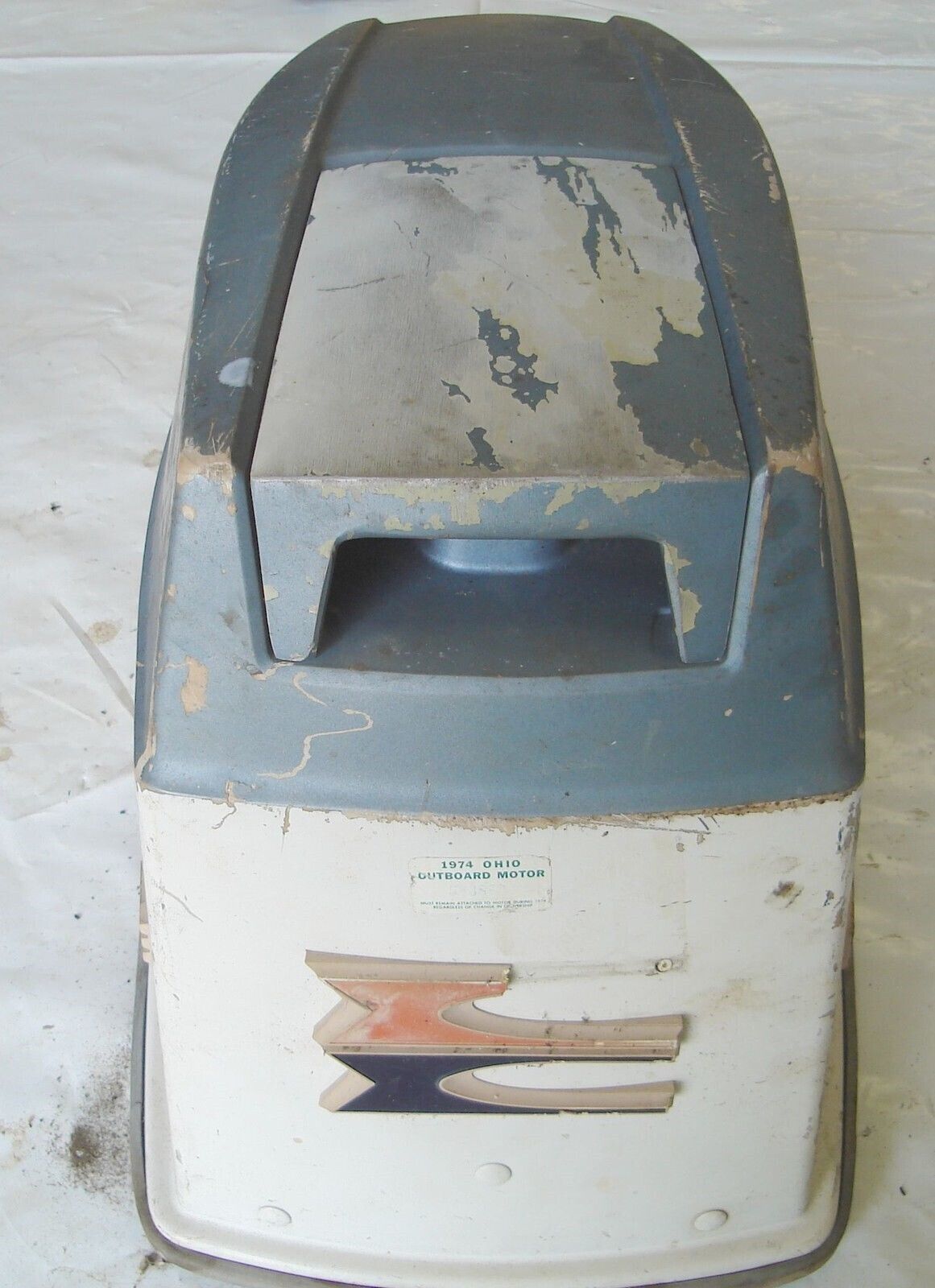 1972 65 HP Evinrude Triumph Outboard Hood Cowl Engine Cover - $40.88