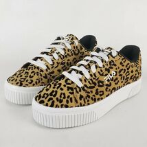 FILA Panache Woman's All Leopard Sneaker Gold Black  White Size 6 New - $47.99