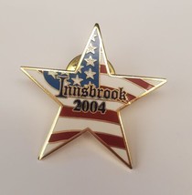 Innsbrook 2004 Independence Day American Flag Star Shaped Lapel Hat Pin - £15.71 GBP