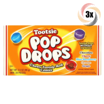 3x Packs | Tootsie Assorted Flavor Pop Drops Chewy Tootsie Roll Center | 3.5oz - £10.99 GBP