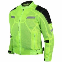 Men&#39;s Mesh Motorcycle Jacket with CE Armor Biker Jacket by Vance Leather - £70.36 GBP