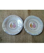 Ukrainian KOROSTEN 1st Grade Porcelain Sparkle Luster Saucers x2 1990s R... - £17.85 GBP