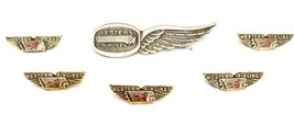 Western Airlines Vintage Stewardess Wings and Mini Lapel Wing Pins - £54.82 GBP