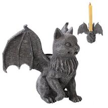 Gothic Vampire Winged Cat Gargoyle With Fangs Raising Paw Candle Holder ... - €23,36 EUR Gothic Vampire Winged Cat Gargoyle With Fangs Raising Paw Candle Holder ... - €23,36 EUR