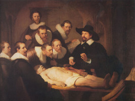 The Anatomy Lesson of Dr. Nicolaes Tulp RembrandtPrint Repro Giclee Print Canvas - £9.02 GBP+