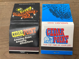 2 Vtg CEDAR POINT Matchbooks Full Unstruck Classic Amusement Park Advertising - £14.09 GBP