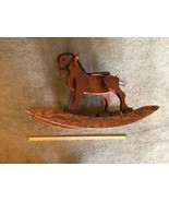 Legno Cavallo a Dondolo Costruito Solido Macchia Standard Vernice 35 x 2... - €240,64 EUR