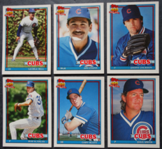 1991 Topps Traded Chicago Cubs Team Set of 6 Baseball Cards - £2.14 GBP