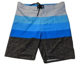 Burnside Swim Trunks  Board-Shorts Men&#39;s 34 Blue / Aqua / Teal  Gray in Color - £13.56 GBP