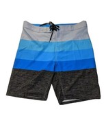 Burnside Swim Trunks  Board-Shorts Men&#39;s 34 Blue / Aqua / Teal  Gray in ... - €14,87 EUR