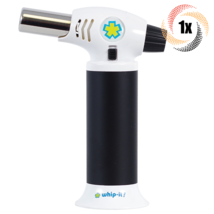 1x Torch Whip-It! Ion White &amp; Black Butane Lightweight Torch | Adjustable Flame - £30.85 GBP
