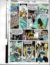 Original 1991 Avengers 328 color guide art page 29:1990&#39;s Marvel Comics/... - £30.03 GBP