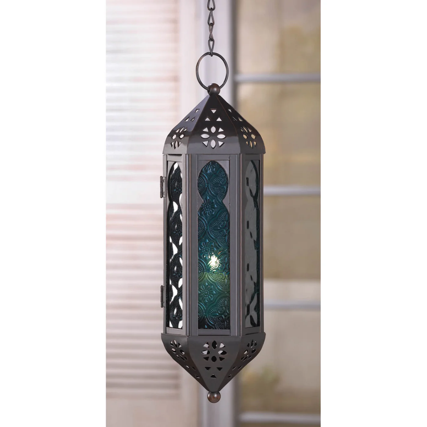 OCEAN BLUE SERENITY HANGING LAMP - $19.85