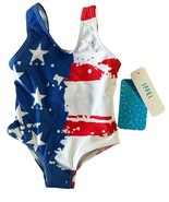 Baby Girl American Flag 1-Piece Red White Blue Swimsuit Bathing Suit 3-6M - €11,20 EUR