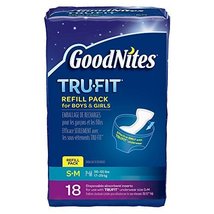 Goodnites Durable Underwear Refills Unisex Small/Medium, 18-Count - $64.34
