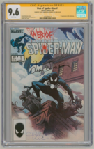 Web of Spiderman CGC SS 9.6 SIGNED Charles Vess &amp; Louise Simonson Black Costume - £203.97 GBP