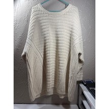 Atmosphere Women&#39;s Cream Boat Neck Drop Shoulder Baggy Sweater Size 14/1... - $408.81 MXN