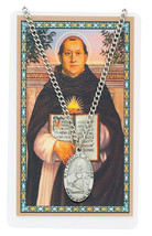 St. Thomas Aquinas Necklace with Laminated Prayer Card - £14.10 GBP