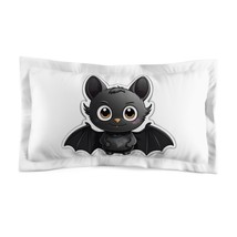 Bat Cartoon Pillow Sham | Super Soft Microfiber | Envelope Closure | Black and G - £25.81 GBP+