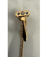 Vintage Beta Sigma Phi Sorority Fraternity Brooch Pin Gavel Blue/ Clear ... - $68.23 CAD