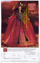  Autumn Glory Barbie Doll Brochure Only Vintage Advertising Mailer Insert - £14.38 GBP