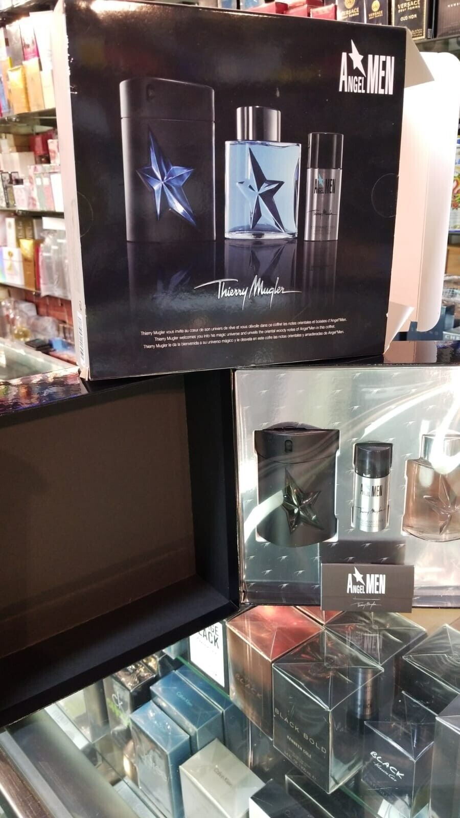 Angel Amen Thierry Mugler 3 Piece Pc 1.7oz EDT + Tonic After Shave AND Deodorant - $199.99