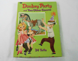 Vintage Donkey Party 24 Tails Paper Game 1941 Whitman - $23.55